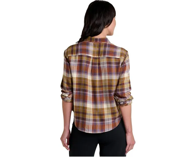 Фланелевая рубашка Toad&Co свободного кроя с длинным рукавом