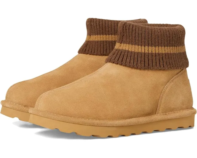 Зимние угги Bearpaw September из замши с отворотом и шерстяной подкладкой