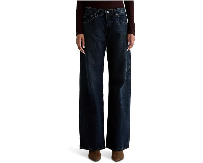 Джинсы AG Jeans Adria Low Rise Baggy Wide Leg свободного кроя