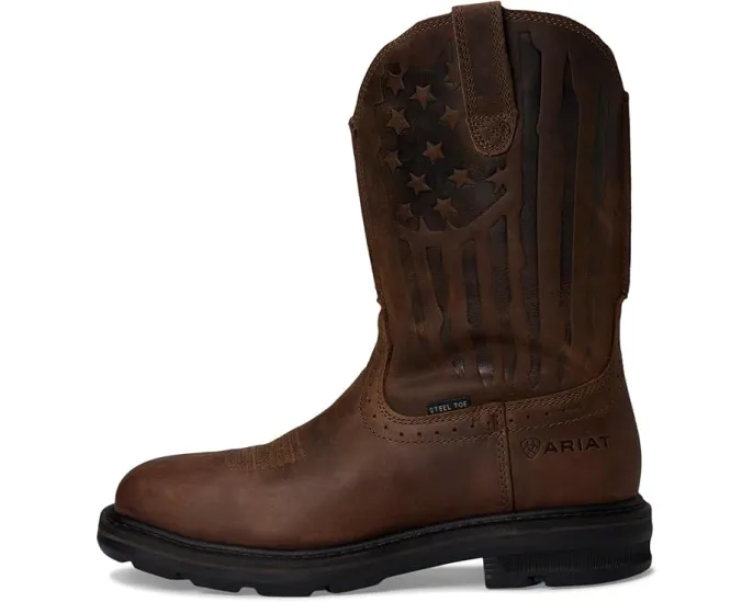 Рабочие ботинки Sierra Shock Shield Patriot со стальным носком от Ariat