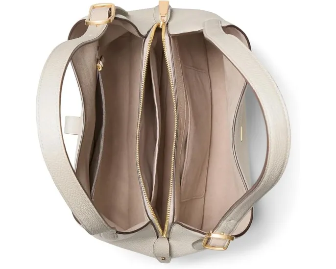 Большая плечевая сумка Kate Spade New York Deco из тисненой кожи в цветном блоке