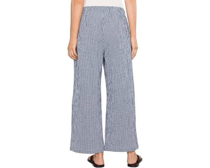 Eileen Fisher широкие брюки с клеткой из органического хлопка