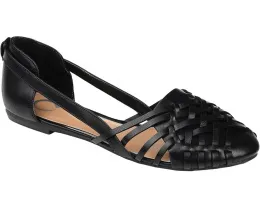 Балетки Ekko с плетеным узором и круглым носком Journee Collection