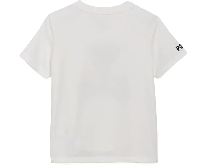 Футболка Polo Ralph Lauren для малышей из хлопка с принтом медвежонка Polo