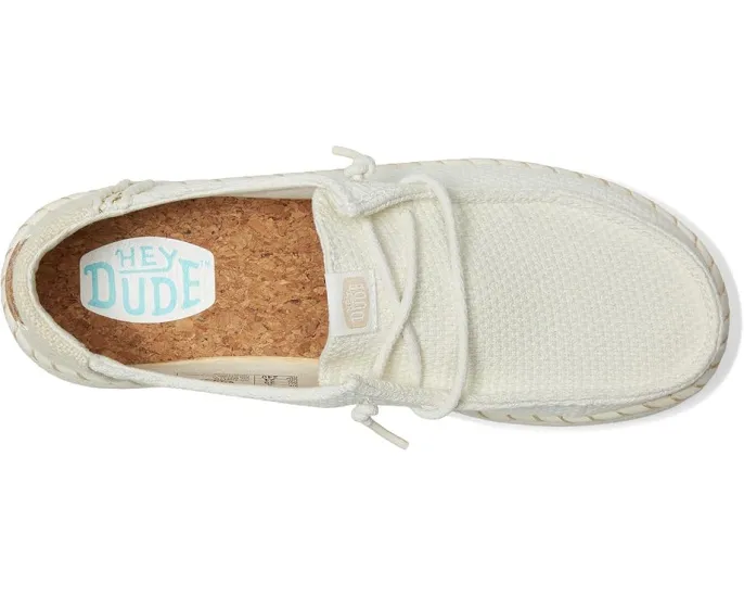 Эспадрильи Hey Dude Wendy Espadrille Woven с плетеным верхом и пробковой стелькой