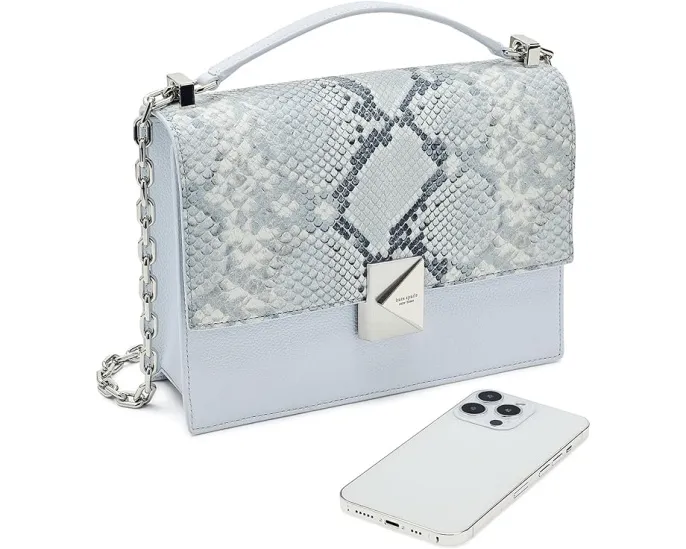 Сумка через плечо Deco Snake Embossed Mixed Material Chain с цепочкой от Kate Spade New York
