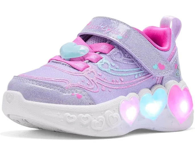 Кроссовки Skechers Enchanted Heart Lights 303266N для малышей с подсветкой и сердцем