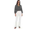 Джинсы Paige Petite High Rise Laurel Canyon в оттенке Tonal Ecru