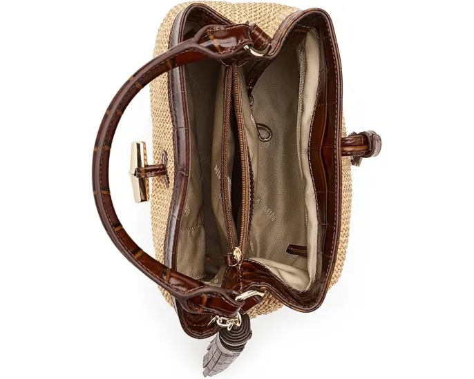 Мини сумка кроссбоди Mini Amelia от Brahmin с открытым верхом