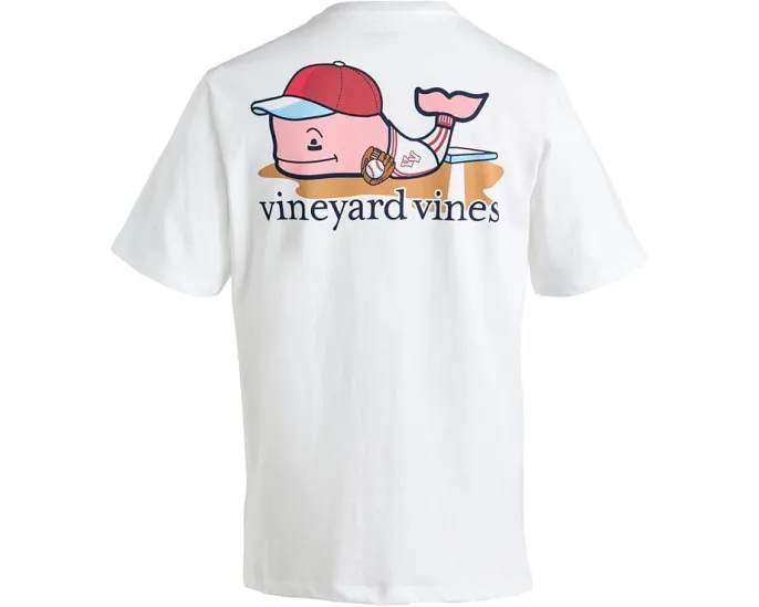 Детская футболка Vineyard Vines Kids с китом и короткими рукавами