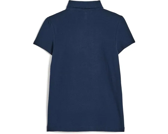 Детское поло Lacoste с воротником фестончиком Scallop Collar Polo