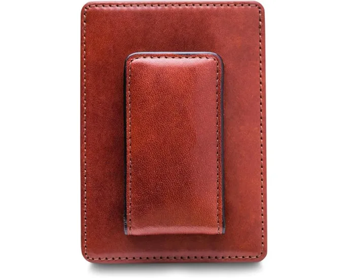 Bosca компактный кошелек для переднего кармана из состаренной кожи с клипсой