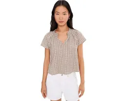 Блуза Splendid Meadow из мягкой ткани с V-образным вырезом и короткими рукавами