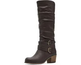 Сапоги Late от Journee Collection на скрытой платформе