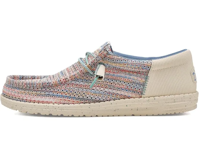 Кроссовки Hey Dude Wally Funk Multi Mesh с разноцветной сеткой
