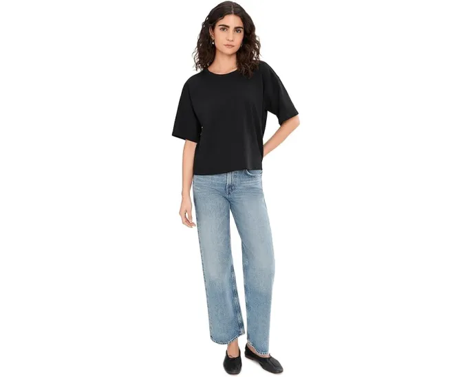 Футболка Eileen Fisher Pima Cotton Stretch Jersey с круглым вырезом