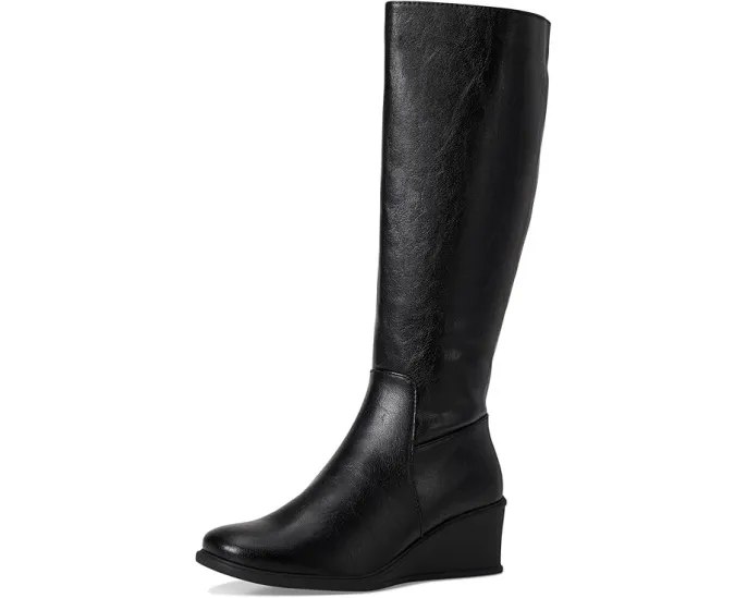 Ботинки Roma до колена с клиновидным каблуком и легкой конструкцией