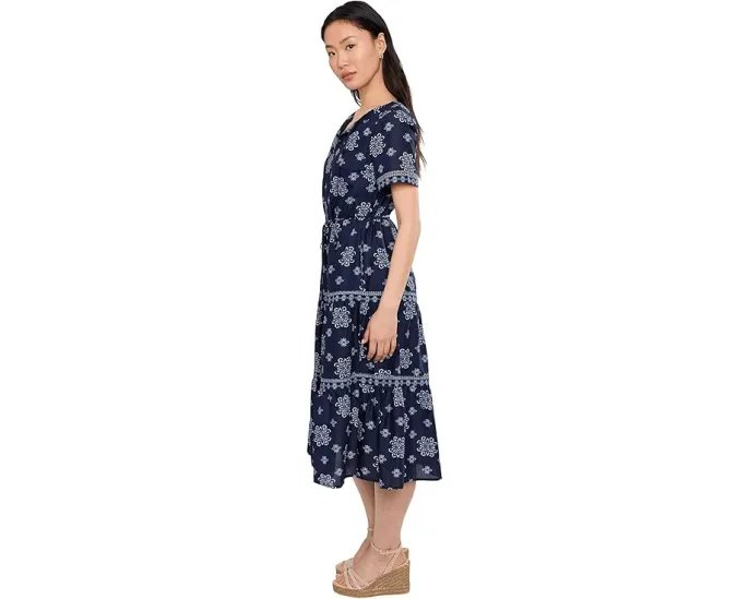 Платье миди Tommy Bahama с плиссированной юбкой