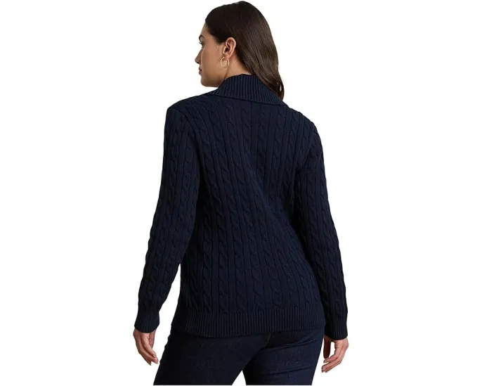 Свитер Lauren Ralph Lauren Plus Size из хлопка с пряжкой