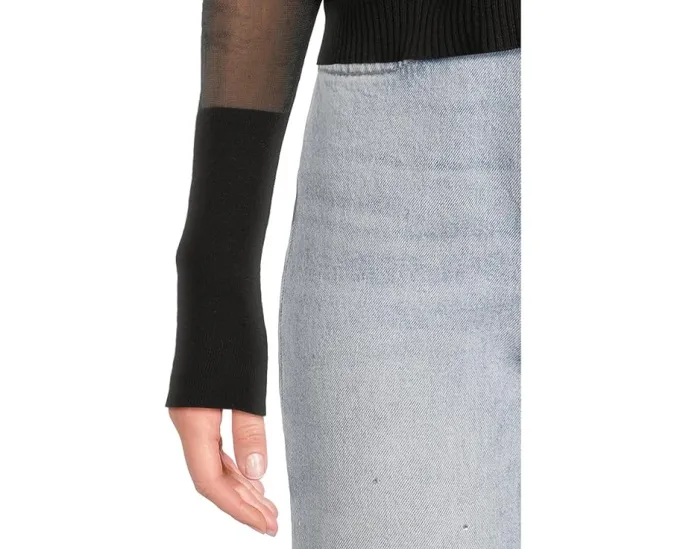 Free People Топ Night After Night с квадратным вырезом и длинным рукавом