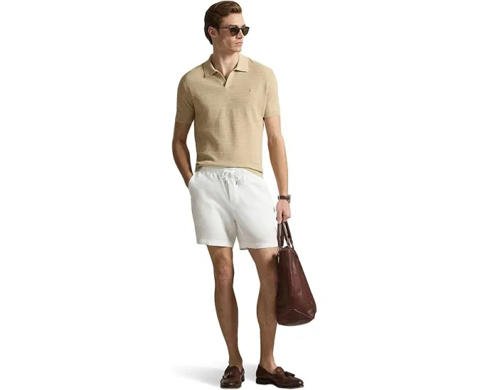 Шорты Polo Prepster из льна с длиной 15 см Polo Ralph Lauren