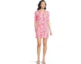 Комбинезон Lilly Pulitzer Ibby Skirted Rompers с юбкой и V-образным вырезом