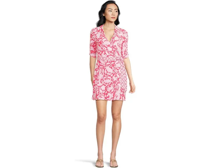 Комбинезон Lilly Pulitzer Ibby Skirted Rompers с юбкой и V-образным вырезом