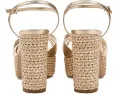 Сандалии Schutz Keefa Raffia с плетеным верхом и каблуком