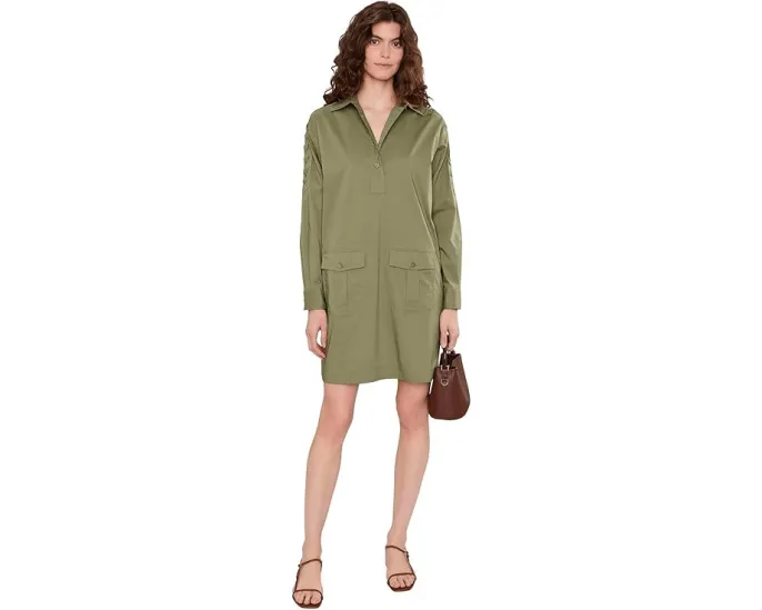 Платье-рубашка Lauren Ralph Lauren из смесового хлопка