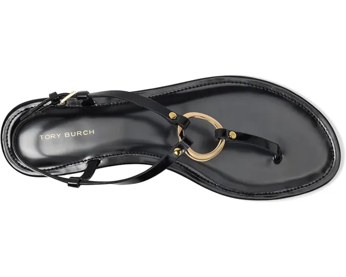 Сандалии Ring Sandal с кольцами из латуни и регулируемой пряжкой от Tory Burch