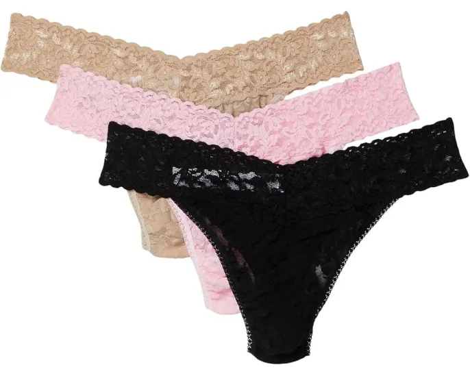 Набор из 3 стрингов Hanky Panky с классической посадкой и хлопковой ластовицей