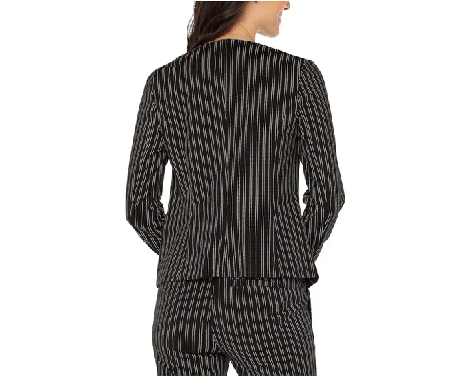 Приталенный блейзер Liverpool Los Angeles без воротника с суперстретч и полосатой расцветкой