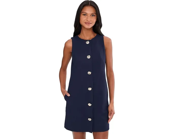 Платье Trina Turk Button Front Sleeveless на пуговицах из хлопковой смеси