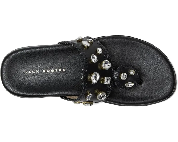 Сандалии Jacks Sport Jeweled с кожаным верхом и стразом Jack Rogers