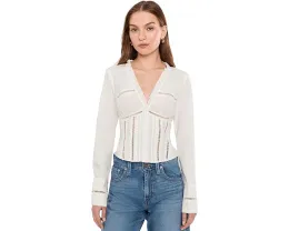 Блуза Free People Frankie Corset с длинным рукавом и завышенной талией