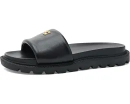Сандалии Brynn Leather Slide из кожи бренда COACH