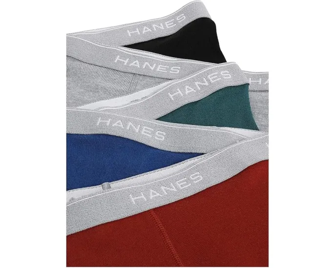 Трусы боксеры Hanes Cool Dri с влагоотводящей тканью и поясом ComfortFlex упаковка 10 штук