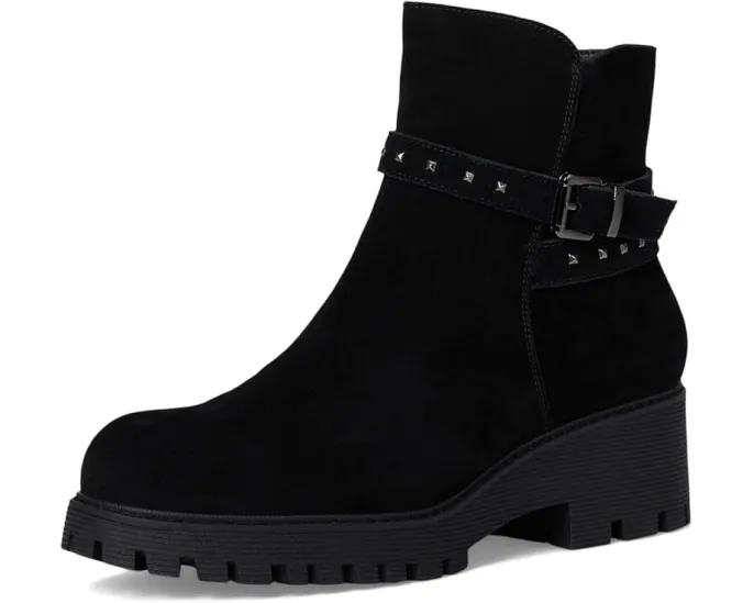 Ботильоны Kelson из мягкого нубука с меховой подкладкой и пряжкой