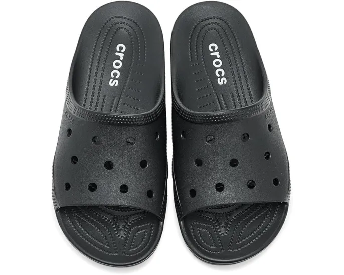 Сланцы Classic Saturday Slides с мягкой стелькой и отверстиями для джиббитц Crocs