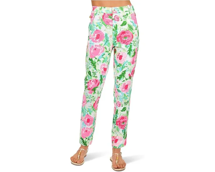 Брюки Ana с высокой посадкой и прямым кроем Lilly Pulitzer