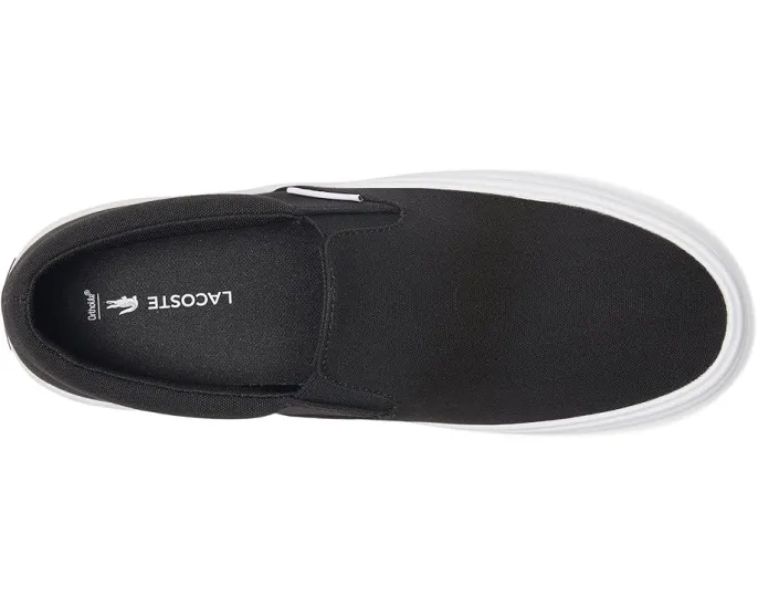 Lacoste Slip-On Base слипоны из хлопка с круглым носком