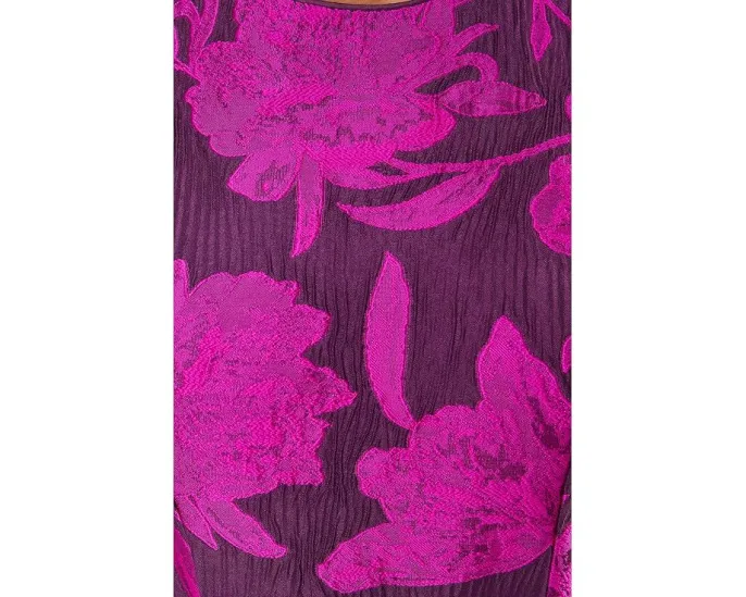 Короткое платье Jacquard Piping от Adrianna Papell с цветочным жаккардом