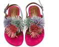 Kurt Geiger London Детские сандалии Mini Fringe с бахромой и пряжкой