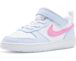 Кроссовки Nike Kids Court Borough Low Essential+ для малышей с липучкой и водоотталкивающей пропиткой
