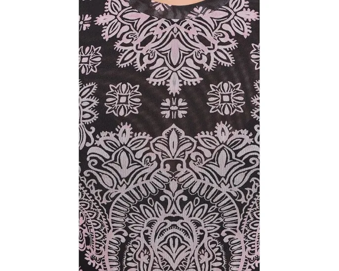 Топ Eleanor Johnny Was из сетки с коротким рукавом