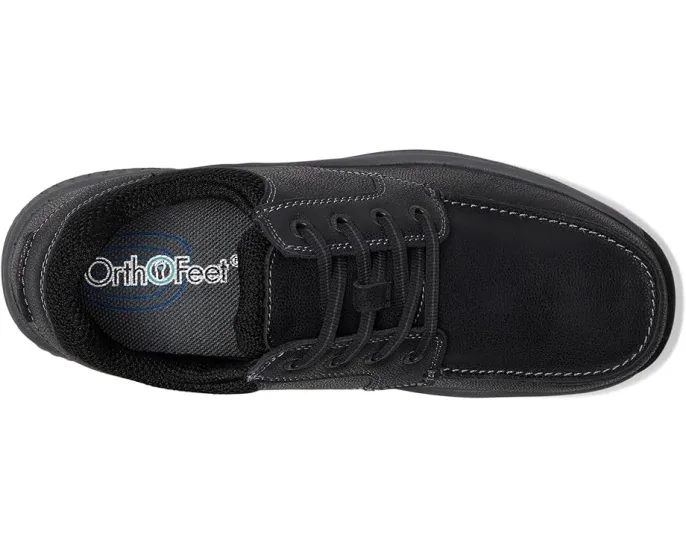 Ортопедические ботинки Orthofeet Leo из цельнозерновой кожи с широким носком