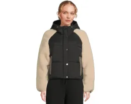 Пуховик UGG Mykah Uggbraid с капюшоном и водоотталкивающей тканью