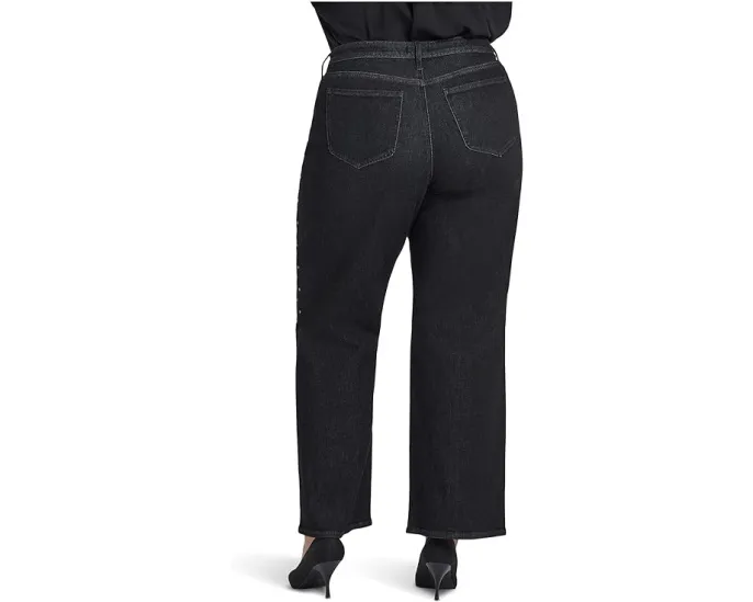 Джинсы Plus Size Teresa с пайетками и разрезом от NYDJ на технологии Lift Tuck