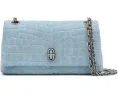 Мини-сумка Marc Jacobs The Suede Croc Dual Chain с крокодиловым тиснением
