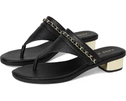 Сандалии Anne Klein Taylor на каблуке с перекрещивающимися ремешками и цепочкой